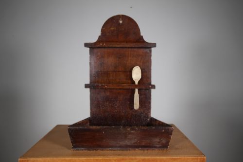 LOVELY PAINTED PINE 19TH CENTURY ANTIQUE SPOON RACK BOX