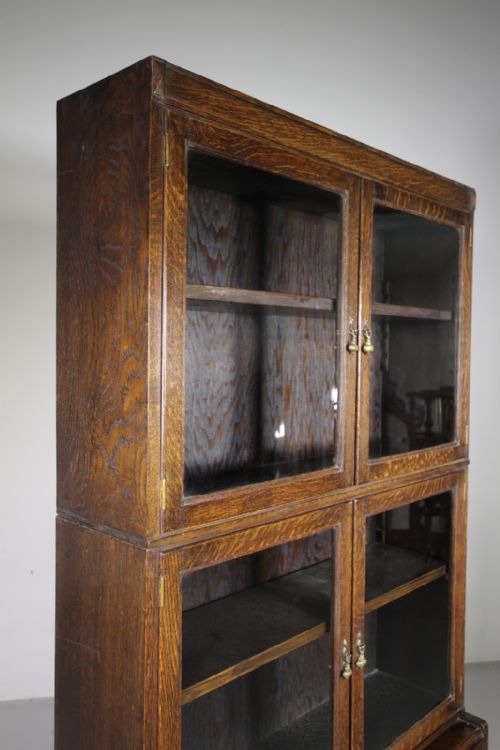 HEALS 1920S SOLID OAK STACKING BOOKCASE - ADDITIONAL PHOTO 1
