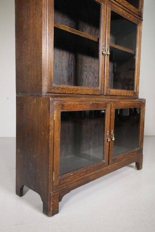 HEALS 1920S SOLID OAK STACKING BOOKCASE - ADDITIONAL PHOTO 3