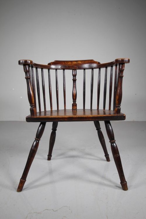HONEST ENGLISH GEORGIAN ANTIQUE COUNTRY CHAIR IN ELM