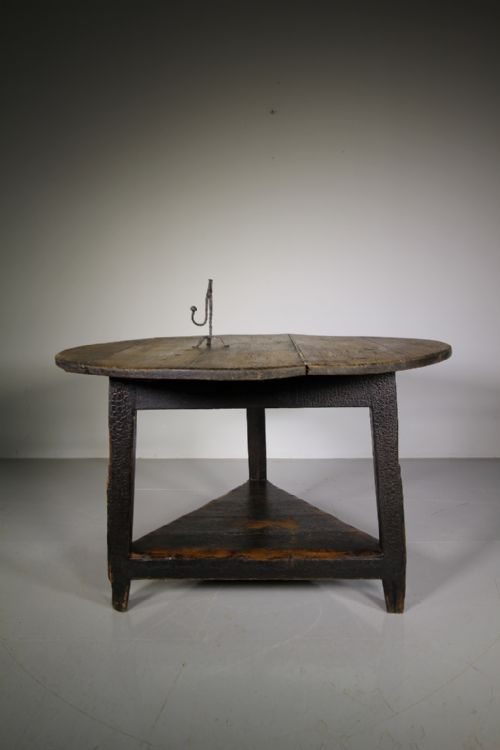 Very Large Original Painted Pine Georgian Antique Cricket Table