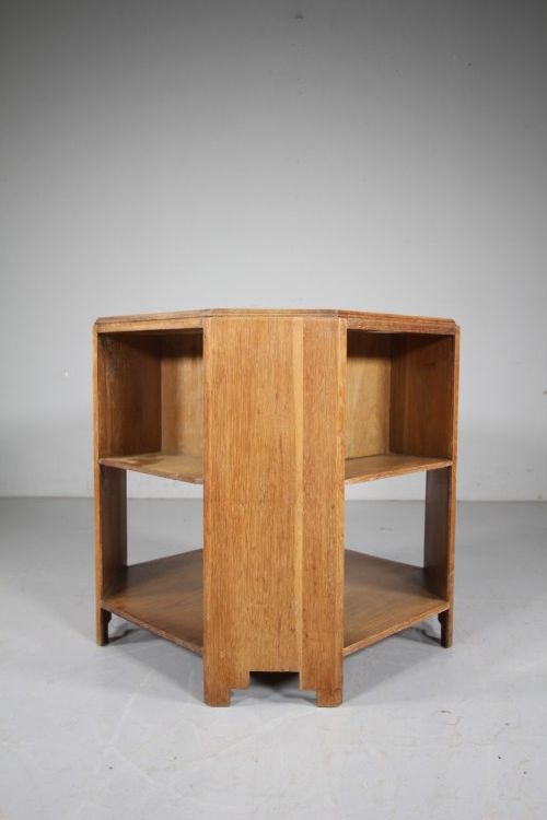 HEALS 1930'S OAK BOOKCASE TABLE
