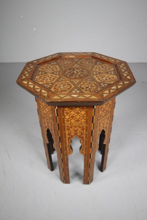 Moorish Quality 19th Century Antique Side Table 