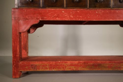 FABULOUS ENGLISH 19TH CENTURY ANTIQUE APOTHECARY CHEST OF DRAWERS - ADDITIONAL PHOTO 5