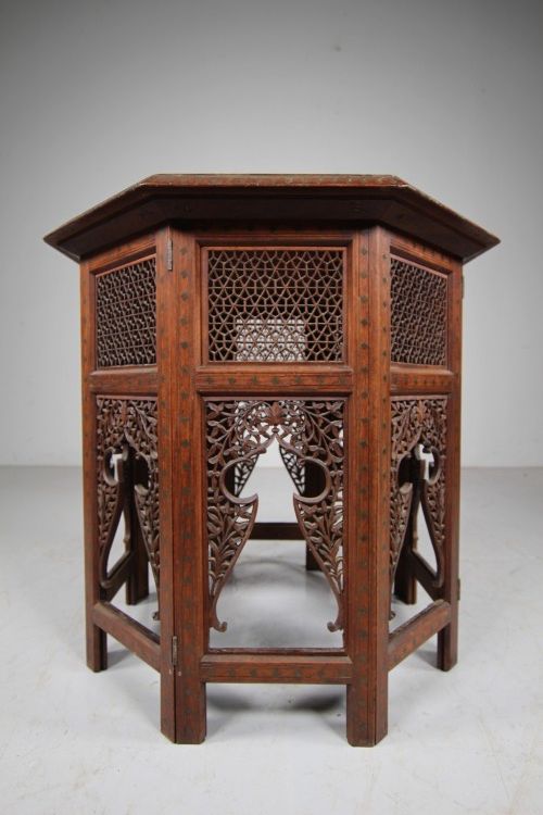 
19th Century Antique Hoshiarpur Inlaid Side Table