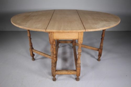 Heals 1920's Oak Gateleg Oval Dining Table