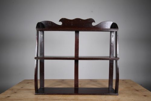 ENGLISH REGENCY ANTIQUE MAHOGANY WALL SHELF