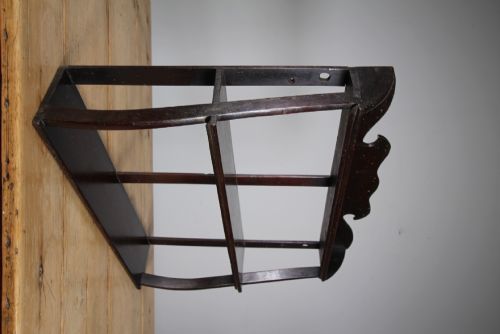 ENGLISH REGENCY ANTIQUE MAHOGANY WALL SHELF - ADDITIONAL PHOTO 2