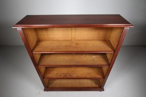QUALITY LARGE 19TH CENTURY ANTIQUE OPEN BOOKCASE - ADDITIONAL PHOTO 2