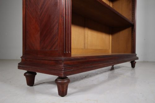 QUALITY LARGE 19TH CENTURY ANTIQUE OPEN BOOKCASE - ADDITIONAL PHOTO 5