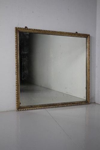Beautiful English Antique Silver Gilt Wall Mirror