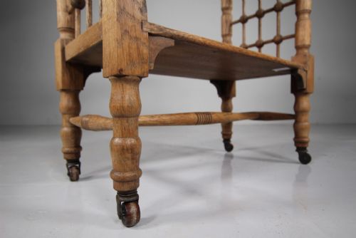 LIBERTYS ANTIQUE OAK SIDE TABLE BY LEONARD WYBURD - ADDITIONAL PHOTO 1