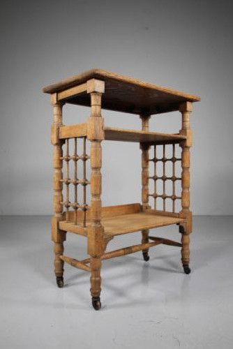 LIBERTYS ANTIQUE OAK SIDE TABLE BY LEONARD WYBURD