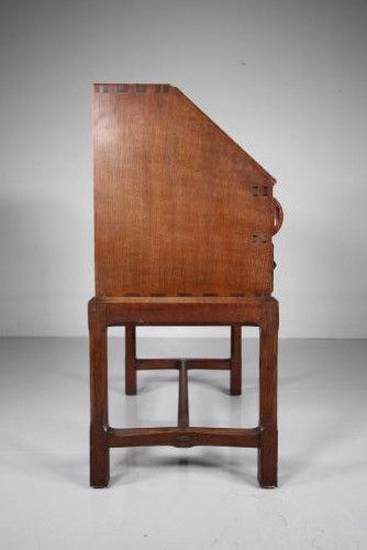 FABULOUS STANLEY WEBB DAVIES 1930S OAK WRITING BUREAU - ADDITIONAL PHOTO 6