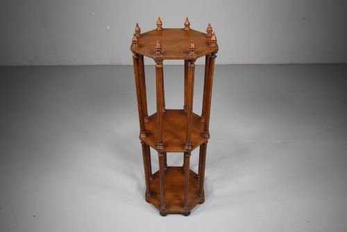 ENGLISH 19TH CENTURY ANTIQUE OAK LIBRARY SCROLL STAND - ADDITIONAL PHOTO 3