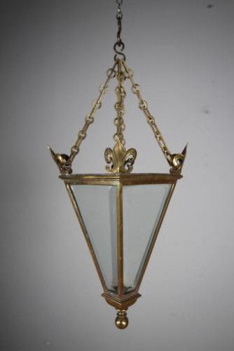 QUALITY EARLY 19TH CENTURY SMALL ANTIQUE HANGING LANTERN - ADDITIONAL PHOTO 1