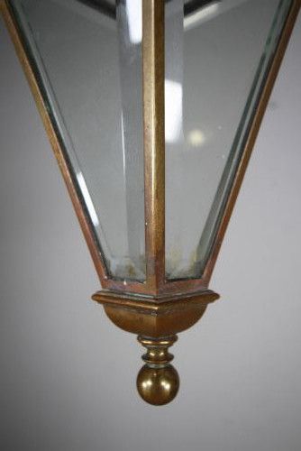 QUALITY EARLY 19TH CENTURY SMALL ANTIQUE HANGING LANTERN - ADDITIONAL PHOTO 4