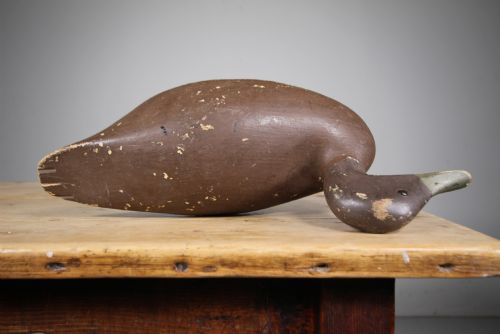 ENGLISH 19TH CENTURY ANTIQUE DECOY DUCK - ADDITIONAL PHOTO 4