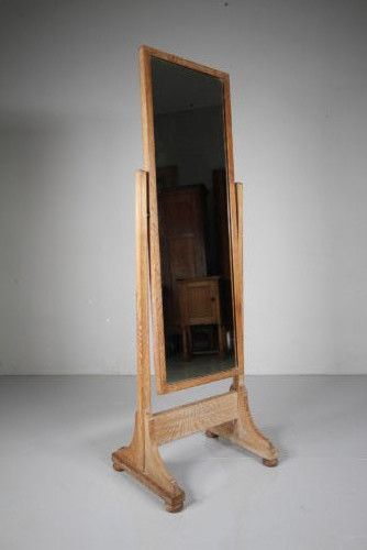 HEALS OF LONDON EDWARDIAN ANTIQUE CHEVAL DRESSING MIRROR
