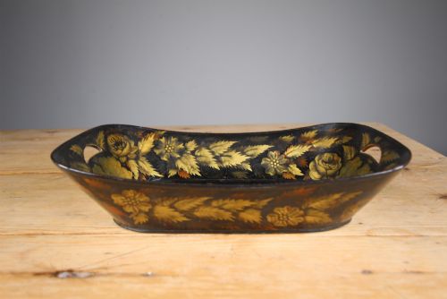 REGENCY ANTIQUE PAPIER MACHE TRAY BY CLAY OF COVENT GARDEN - ADDITIONAL PHOTO 3