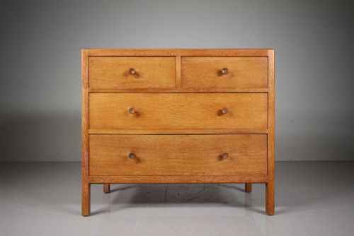 Heals 1920'S Oak Chest of Drawers - Labelled