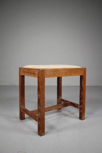 Heals of London 1920’S Oak Stool