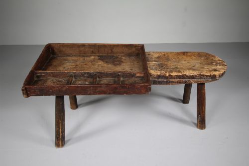 English 19th Century Antique Country Cobbler's Bench Table