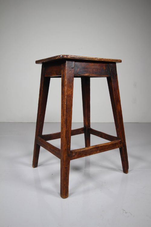 English Georgian Antique Tall Stool