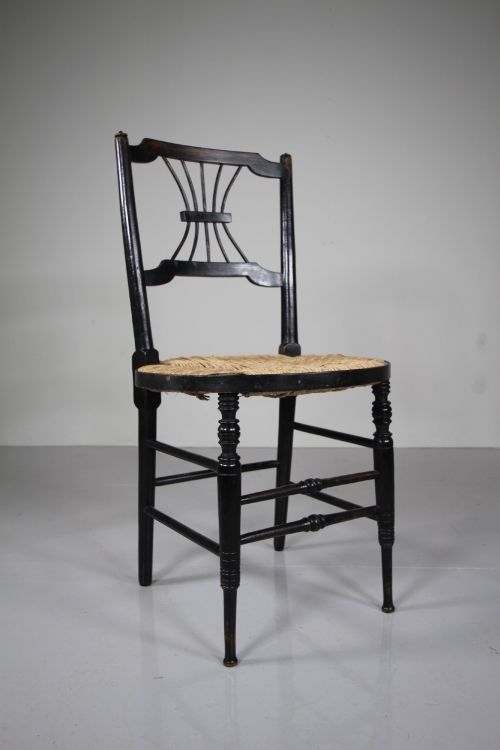 William Morris Antique Sussex Chair by Rossetti