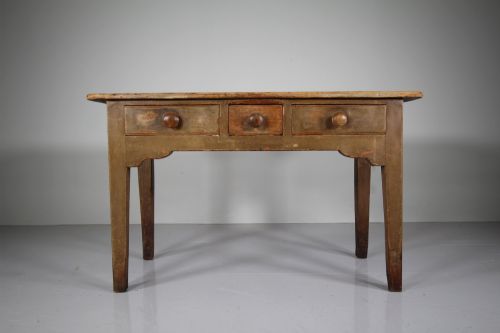 Original Painted Pine English 18th Century Antique Serving Table