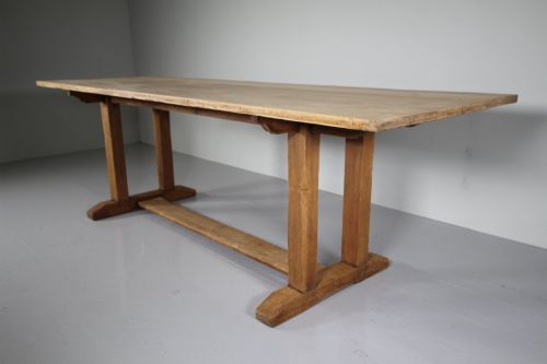 Large Heals of London 1930'S Oak Refectory Dining Table