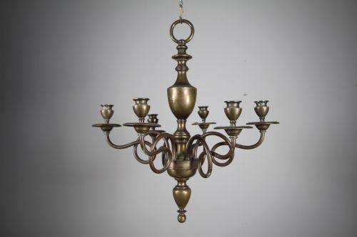Heavy Quality 19th Century Bronze Antique Chandelier