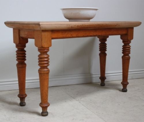 Antique Victorian Bleached Oak Table