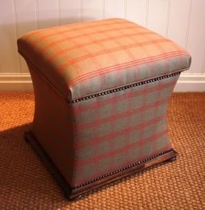 Antique Regency Waisted Ottoman