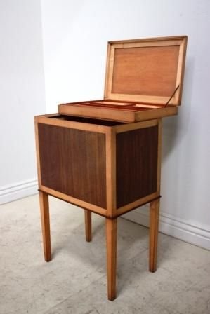 1930'S Rosewood and Sycamore Workbox