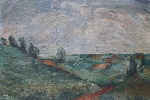 Antique Victorian Landscape Oil Painting