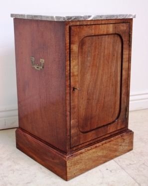 Regency Antique Mahogany Bedside Cabinet