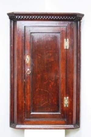Antique Georgian Oak Corner Cupboard