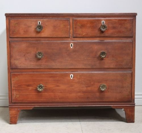 Antique Regency Painted Pine Chest of Drawers