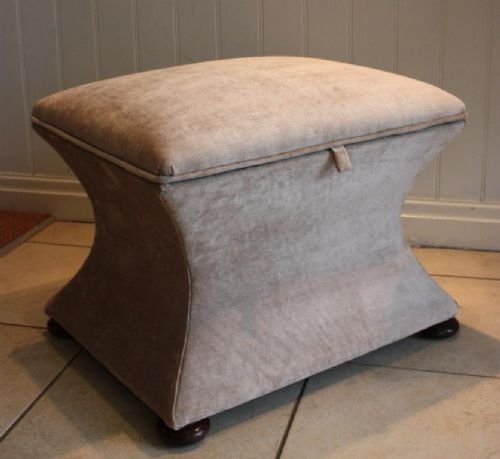 Antique Regency Waisted Ottoman