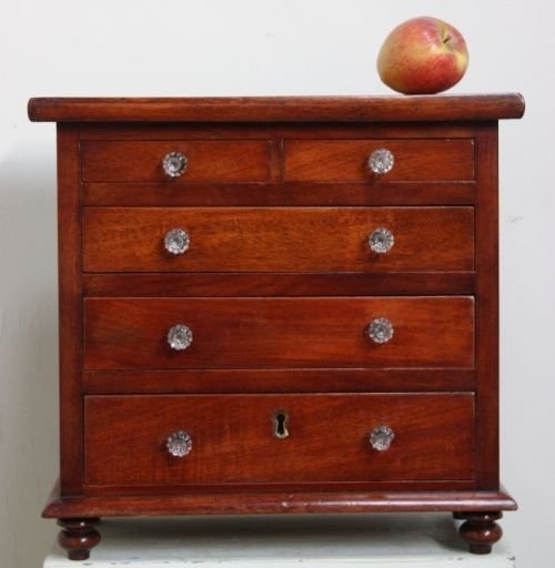 Antique Mahogany Miniature Chest of Drawers