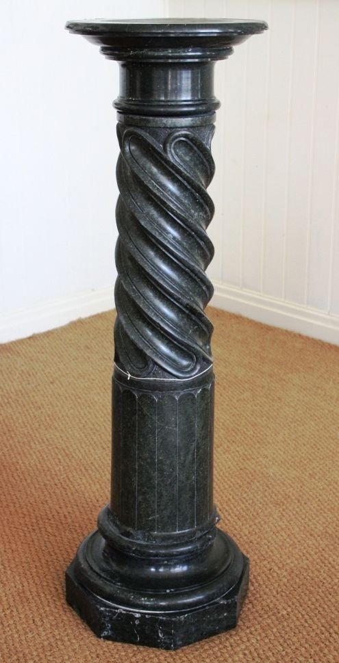 Antique Victorian Serpentine Viewing Column