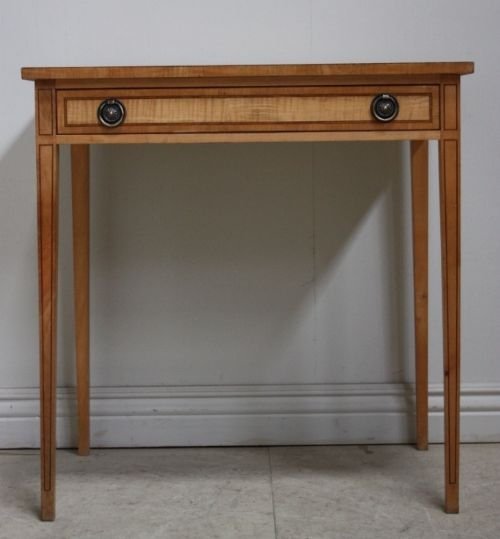 English Cabinet Made Sycamore Side Table