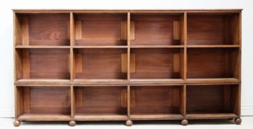 Antique Victorian Open Oak Bookcase