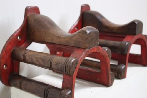 Pair of Antique Horse Tack Racks