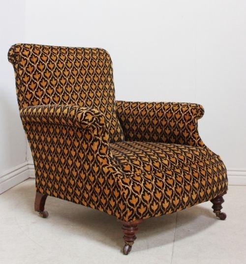 Comfy Antique Upholstered Armchair