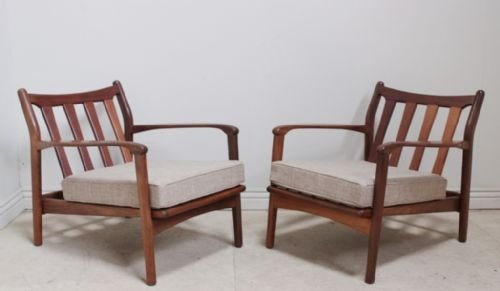 Pair of 1960'S Danish Teak Armchairs