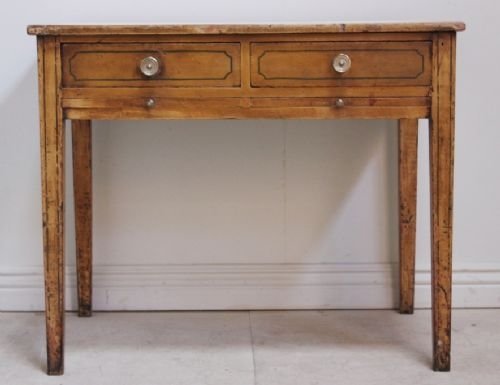 Original Regency Antique Painted Pine Side Table