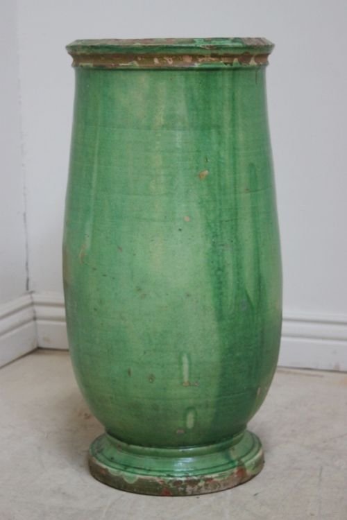 Emerald Green 19th Century Antique Vase