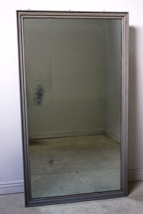 Large Victorian Antique Shop Fitting Mirror